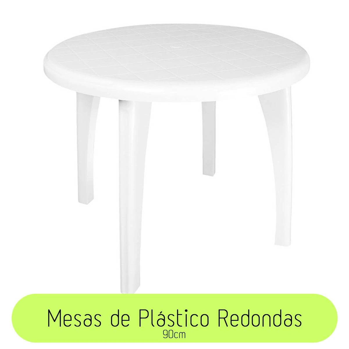 Imagem Mobílias Plásticas Redondas para 8 Lugares