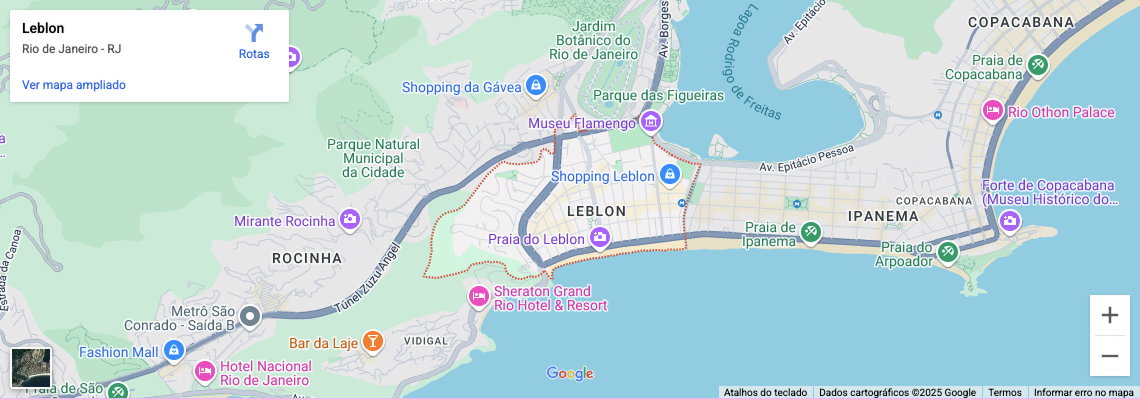 Mapa de Leblon